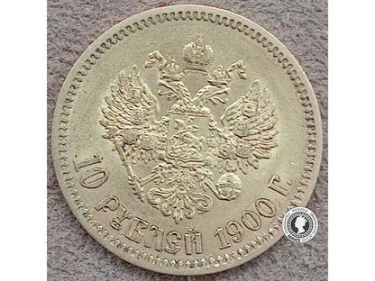 10 rubeľ - Cárske Rusko - 1900