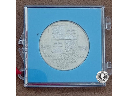 Strieborná minca 100 Kčs / 1993 - Slovenská Muzeálna Spoločnosť - kvalita PROOF