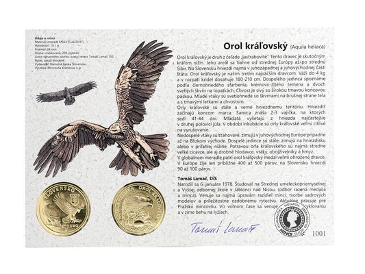 Autorská karta 5€ (2025) - Orol kráľovský
