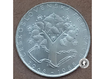 Strieborná pamätná minca 1988 Federacia 500 Kčs - BK - 0/0