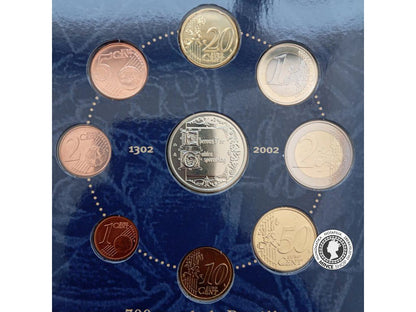 2002 UNC Belgicko BATAILE DES EPERONS d OR sada