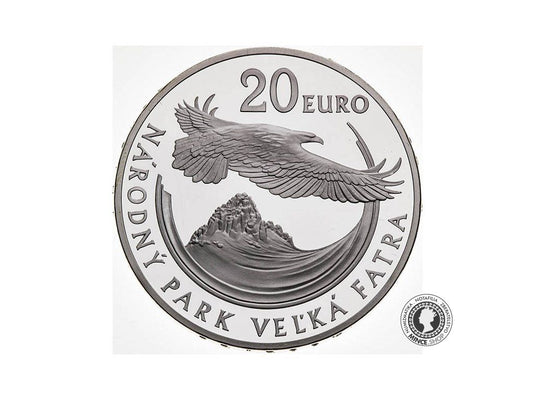 Strieborná minca Ag Proof 20€ / 2009 - Národný park Veľká Fatra