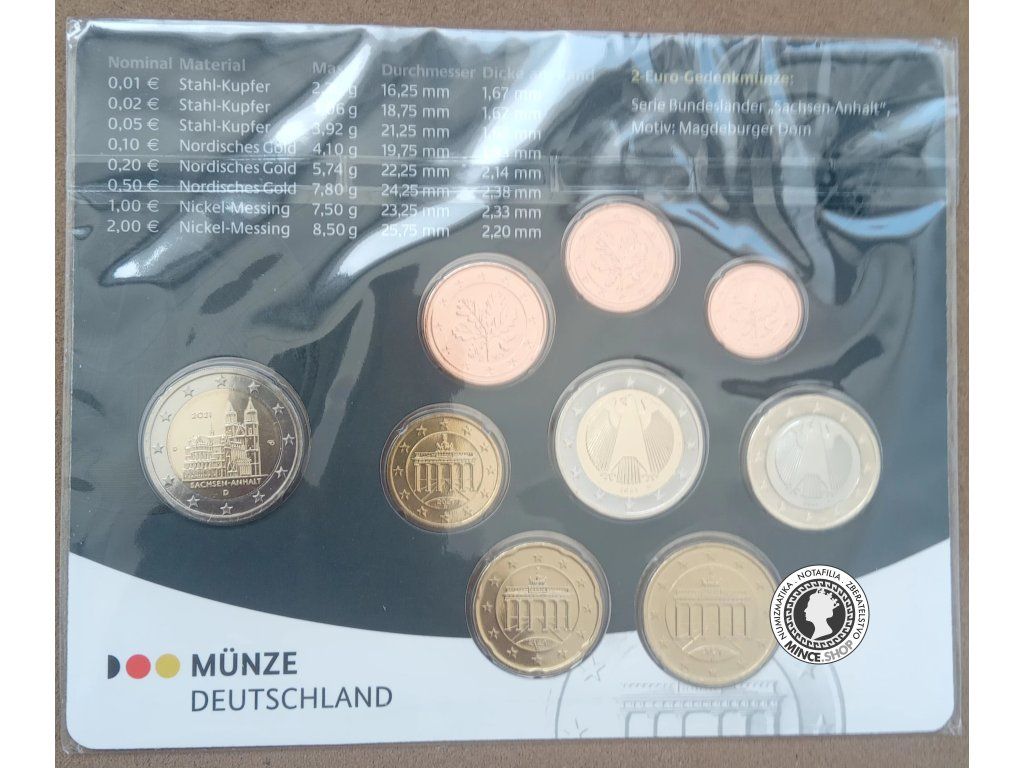 2021 Nemecko EURO-MUNZEN sada