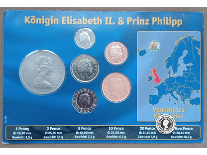 Veľká Británia Elisabeth II. & Philipp sada