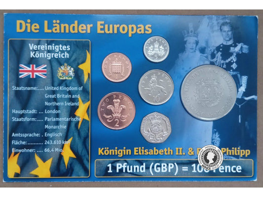 Veľká Británia Elisabeth II. & Philipp sada