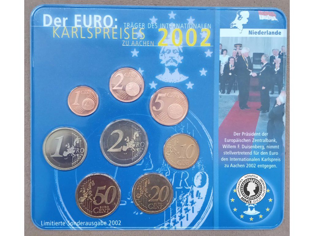 2002 Holandsko KARLSPREISES € sada