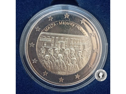 2€ minca - Malta 2012 - Majority Representation 1887 - PROOF
