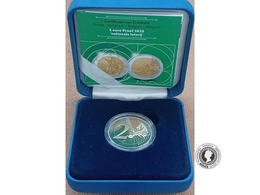2 euro 2025 Belgicko PROOF - Nationale Loterij