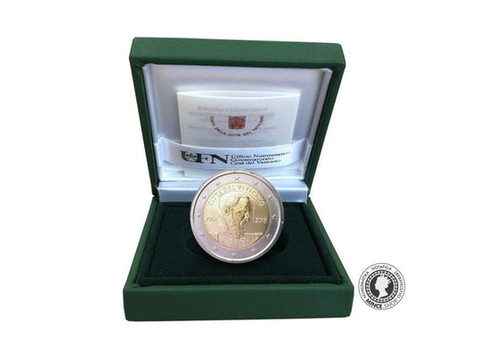 2 euro proof Vatikán 2018 - 50. výročie úmrtia talianskeho kapucínskeho kňaza a svätca Pátra Pia