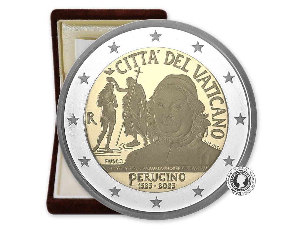 2 euro proof Vatikán 2023 - Pietro Perugino