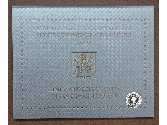 2€ Vatikán 2020 - CENTERARIO DELLA NASCITTA DI SAN GIOVANNI PAOLO II.
