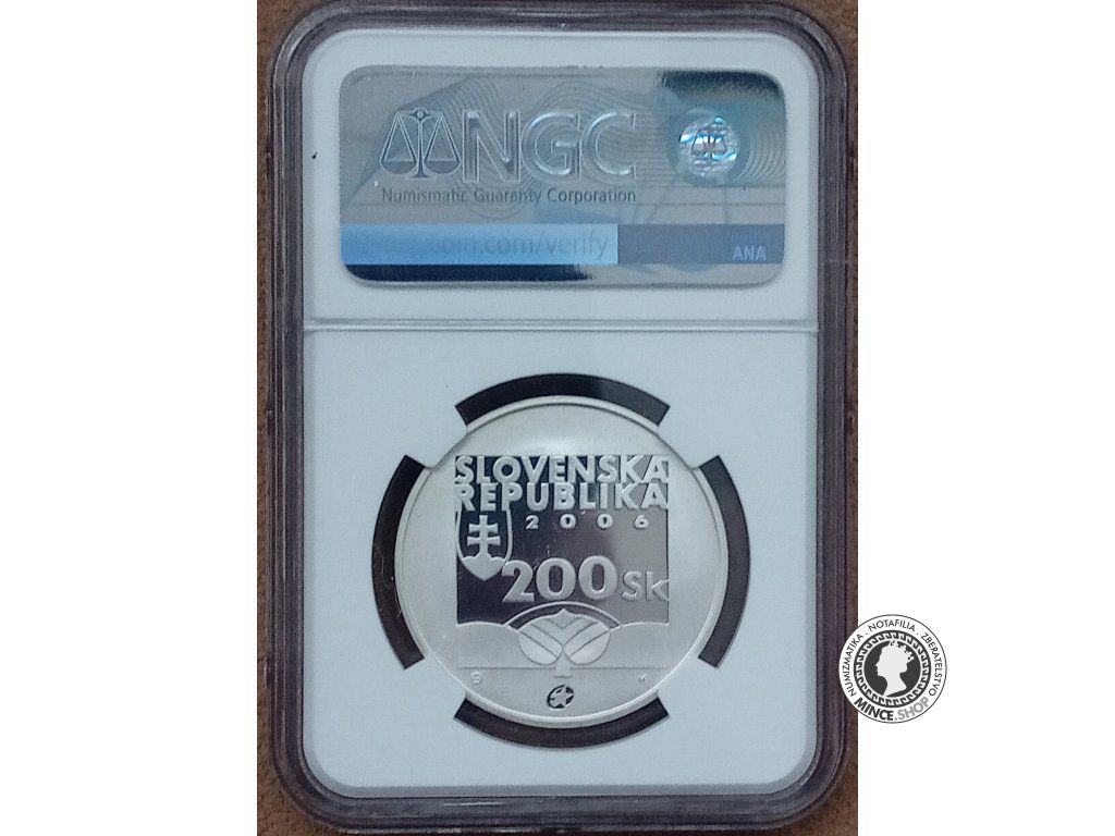 Strieborná minca - SK 200 / 2006 - Karol Kuzmany - 200. výročie narodenia - PF 69 ULTRA CAMEO