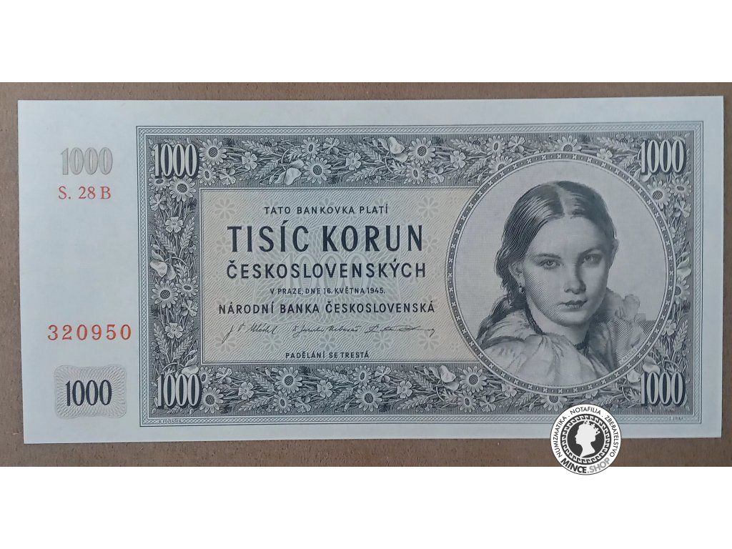 1000 Korún - 1945 - ČSR