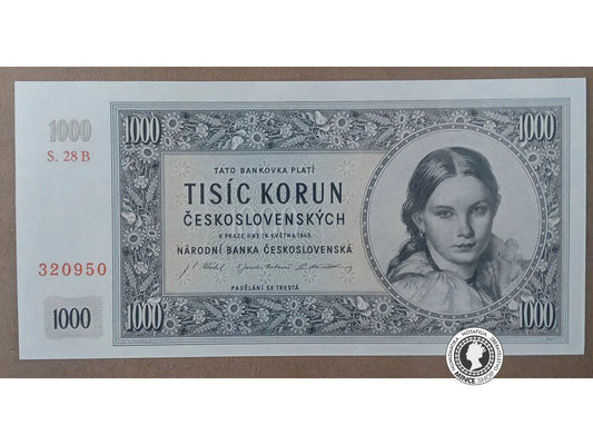 1000 Korún - 1945 - ČSR