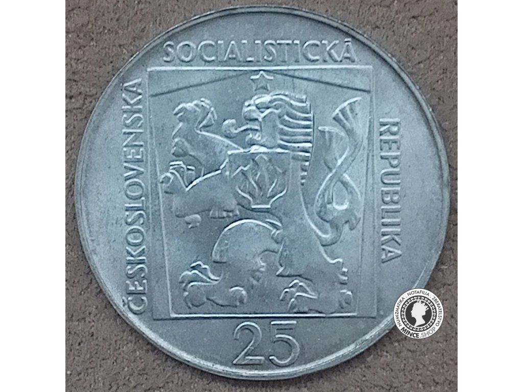 Strieborná minca 25kcs / 1970 - SND Bratislava  - kvalita BK 0/0