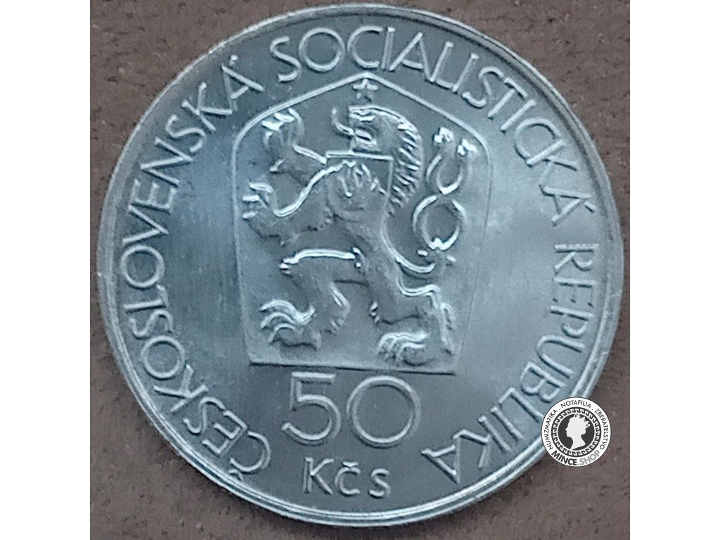 Strieborná minca 50kcs / 1978 - Kremnica - kvalita BK 0/0